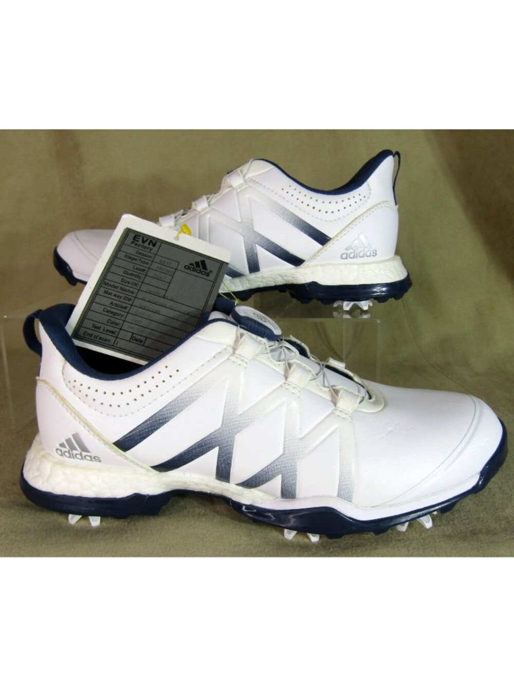 Adidas Golf Shoes Adipower BOA White Leather Bounce EVN 791003 Women's Size 6.5